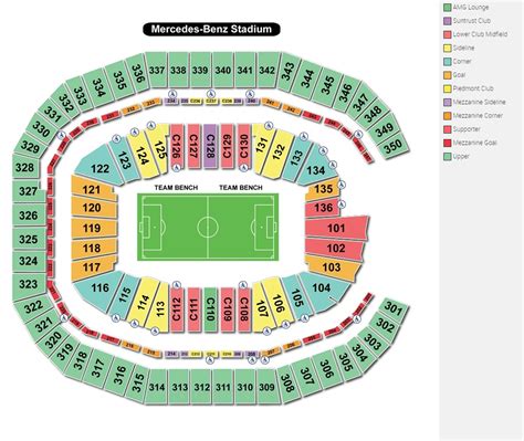 Mercedes Benz Stadium Seating Guide Front Row Seats