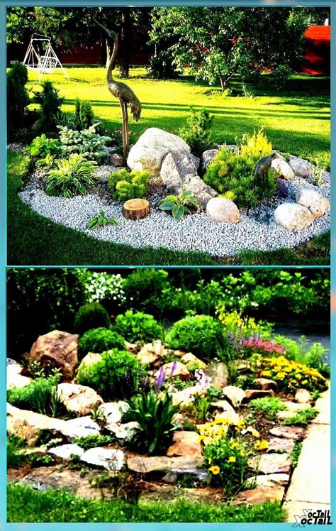 Rock walkways and patios are durable and easy to maintain, plus. 20 Rock Garden Ideas and A Guide on How to Build Your Own - rock garden easy decorating modern ...