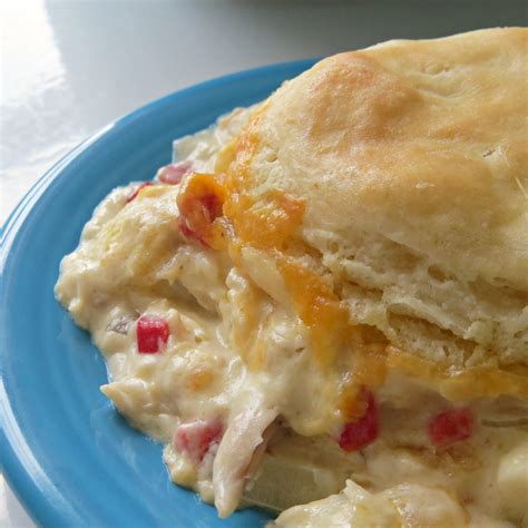 Country chicken, mashed potatoes & biscuits bake Chicken Biscuits Casserole easy chicken recipes - Written ...