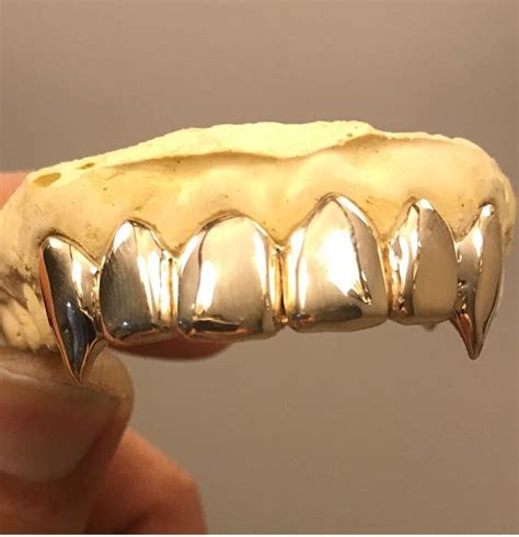 10k, 14k, 18k, custom grillz, cut out, deep cuts. Grillzpro on Twitter: "10k solid gold 6 Top Extended Fangs THE BEST Pullouts permanent deep cuts ...