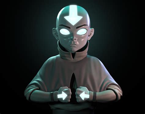 Avatar Aang The Last Airbender By S M Bonin · 3dtotal · Learn
