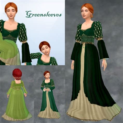 S2 Sherabhims Medieval Dresses Remade For Sims 4 Patreon In 2023