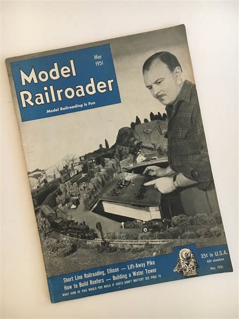 Model Railroader Magazine Vintage May 1951 Railroads Retro Etsy