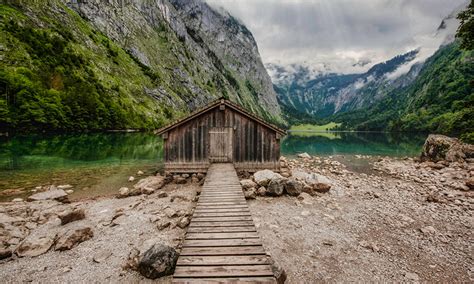Fondos De Pantalla Alemania Montañas Lago Piedras Obersee Alpes