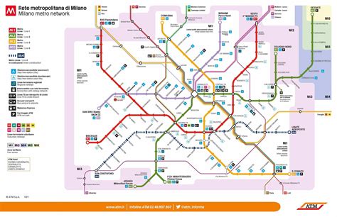 Mappa Metro Milano