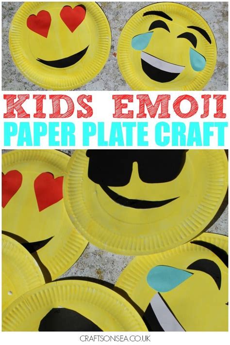 Paper Plate Emoji Craft For Kids Paper Ideas