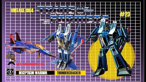 Transformers Vintage 1984 G1 Decepticon Warrior Thundercracker Toy