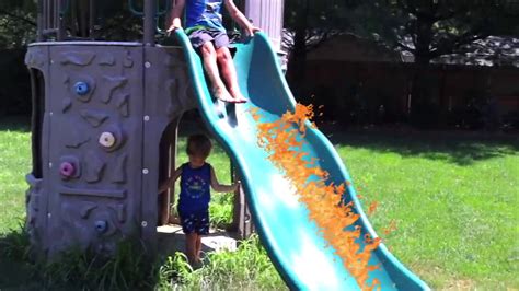 Uh Oh Hot Slide How To Cool Down A Hot Summer Slide Youtube