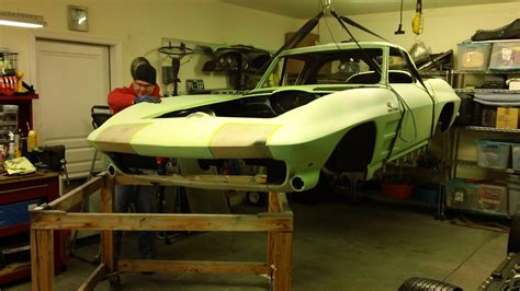 1963 Corvette Sting Ray Split Window Coupe Restoration Mounting