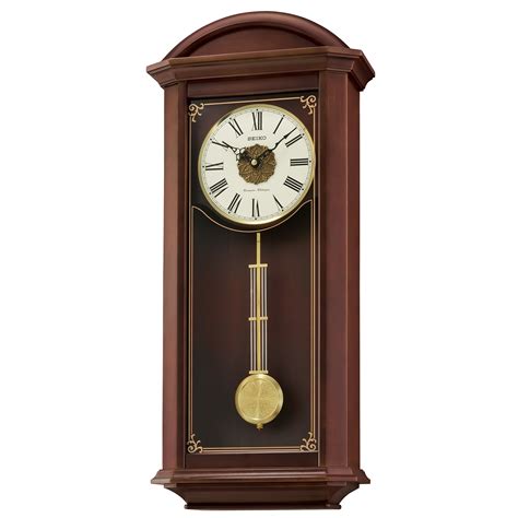 Seiko Contemporary Classics Brown Pendulum Wall Clock