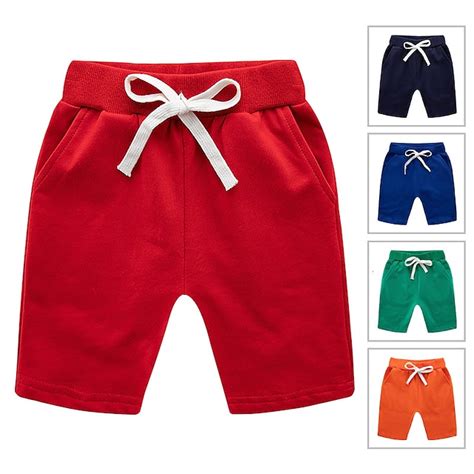 Kids Boys Shorts Solid Color Comfort Shorts Outdoor Fashion Daily Black