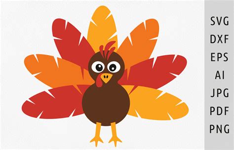 Turkey Svg Thanksgiving Turkey Svg Fall Graphic By Julia S Digital