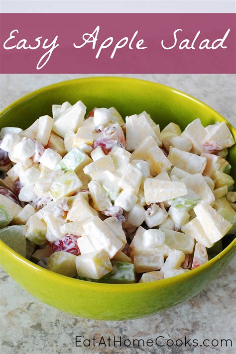 Easy Apple Salad Eat At Home
