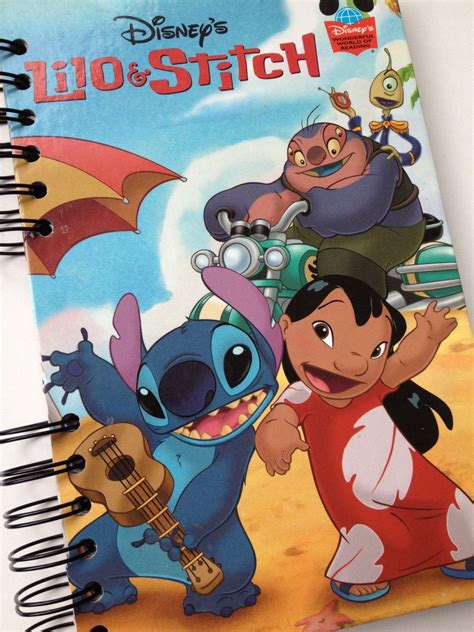 Lilo And Stitch Recycled Book Journal Disney Autograph Book Etsy