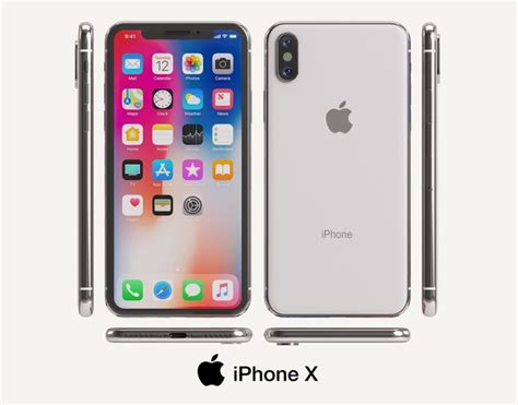 Apple Iphone X 3d Model Apple Cgtrader