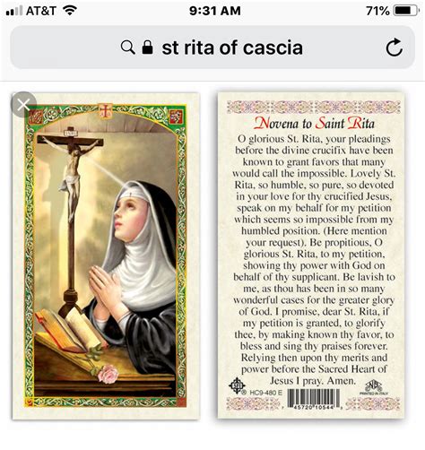 Pin By Candy Smith On Quotes Novena To St Rita St Rita Of Cascia St