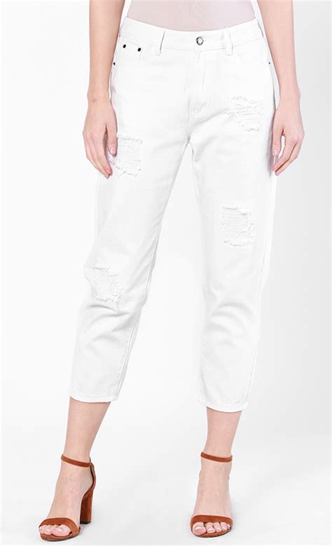 Petite Gf Jeans In White Fashionvalet