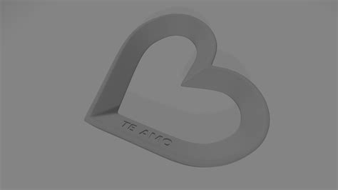 Stl File Heart Corazon Valentin 💜・3d Printing Idea To Download・cults