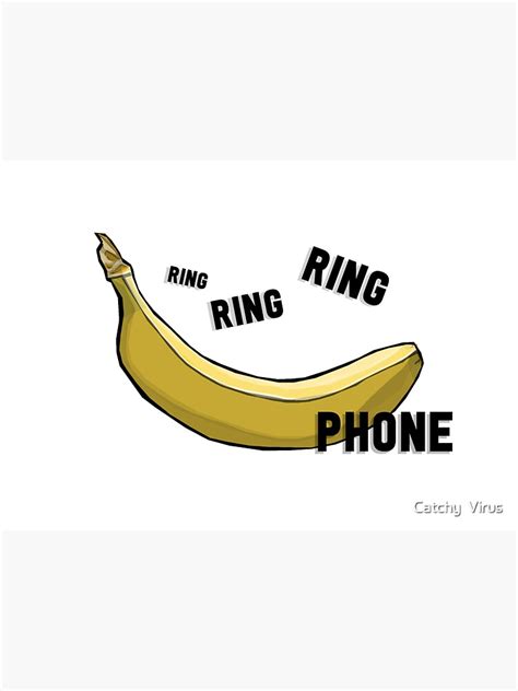 Banana Phone Digital Art Sticker For Sale By Substancemedia Redbubble