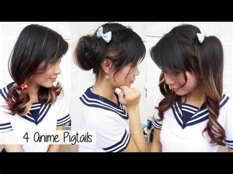 You can completely dye or streak the anime hair with. Cute Anime Pigtails - YouTube