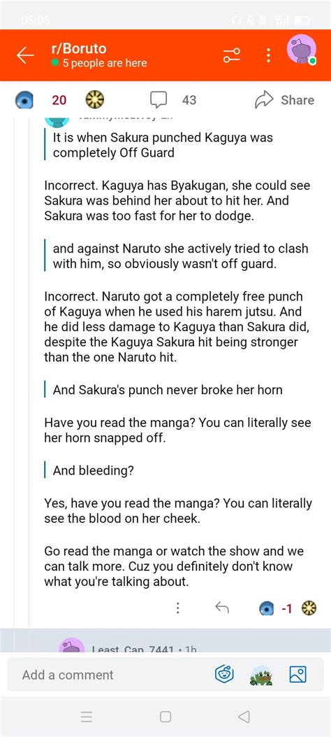 Sakura Faster Than Kaguya And As Strong As Six Paths Kcm Naruto R