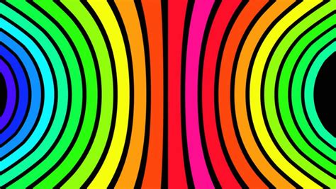 Loop Twisted Rotation Horizontal Motion Rainbow Colors Stock Footage