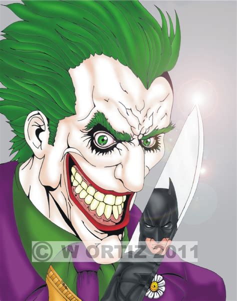 The Joker Knife Color In Misty Johnson S Dc Characters Comic Art Gallery Room