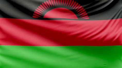 Realistic Malawi Flag In Stunning 4k Stock Motion Graphics Sbv