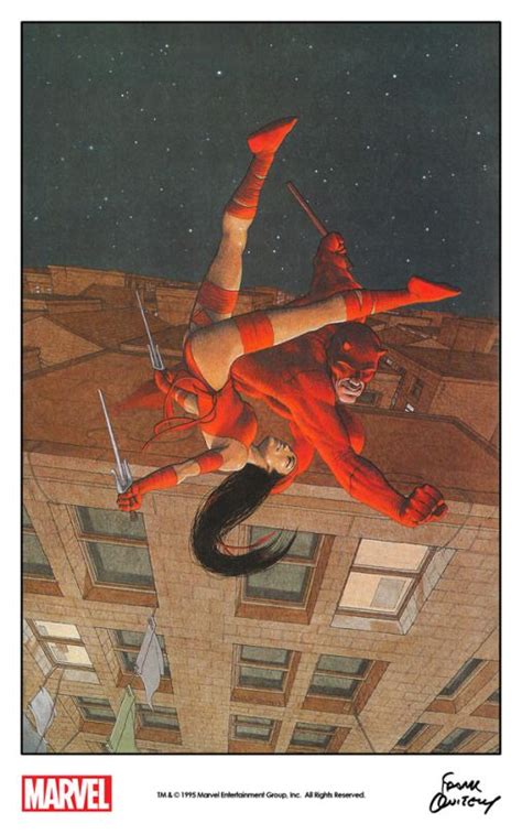 Daredevil And Elektra By Frank Quitely From Marvel Portraits Of A