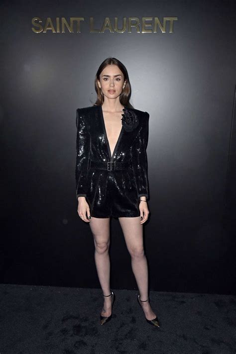 Lily collins is in early talks to join new line cinema's romantic comedy how to be single. Lily Collins Attends 2020 Saint Laurent Fashion Show in ...