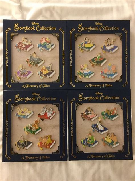 Disney D23 Expo 2017 Storybook Collection Pin Set Limited Edition Of