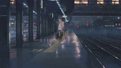 Download Train Station Anime 5 Centimeters Per Second Hd Wallpaper