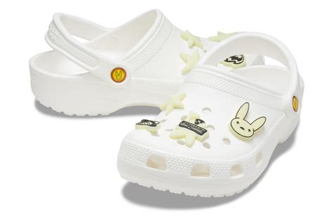 Bad Bunnys Crocs Glow In The Dark With Sentimental Charms Footwear News