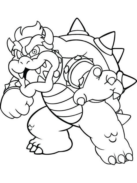 Coloring Pages Of Bowser In 2020 Monster Coloring Pages Super