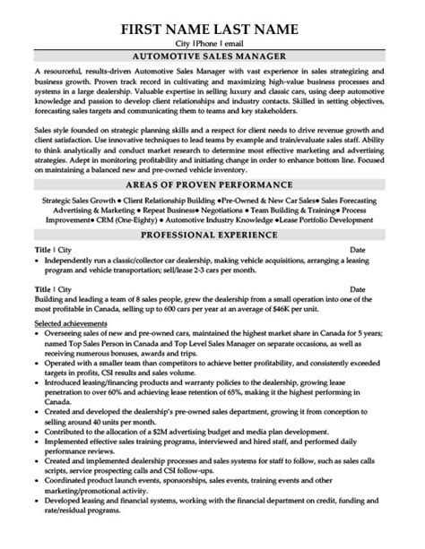 This page contains job description for automotive technician job with information about duties, educational qualifications, skills, salary and benefits. Automotive Sales Manager Resume Template | Premium Resume ...