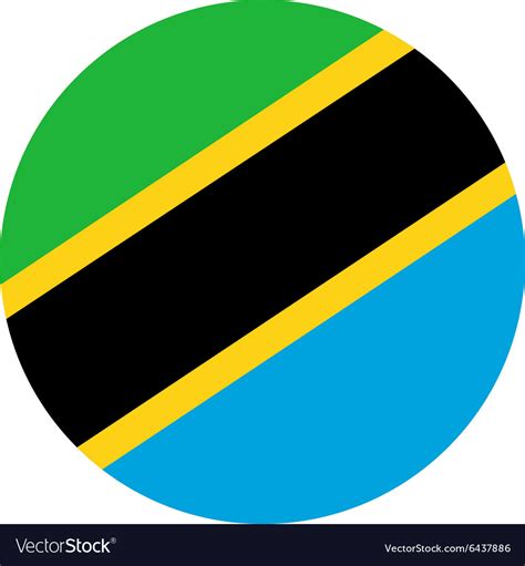 Tanzania Flag Royalty Free Vector Image Vectorstock