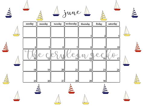Printable June 2023 Calendar Etsy