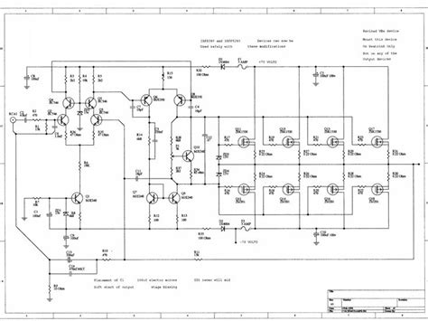 Here the circuit schematic diagram of 100 watt audio amplifier with mosfet. 100w Mosfet Power Amplifier Circuit Diagram - Home Wiring Diagram