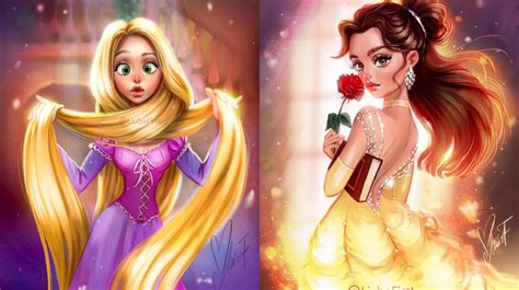 Increíbles Ilustraciones De Princesas Disney Friki Maestro