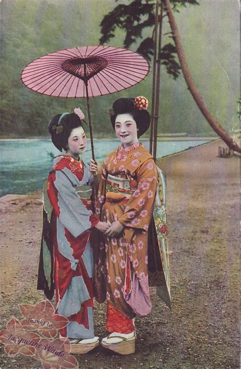 Oneesan Vintage Maiko Postcard Vintage Japan Japan History Postcard