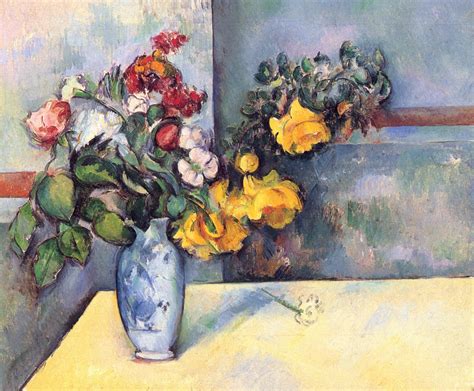 Still Life Flowers In A Vase 1888 Paul Cezanne