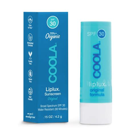 Coola Liplux Lip Balm Spf 30 Original Hydrating Lip Balm