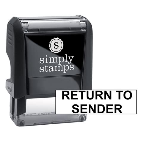 Return To Sender Self Inking Stock Stamp Simply Stamps