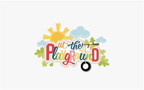 At The Playground Title Svg Scrapbook Cut File Cute - Cute Playground