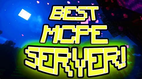 Best Mcpe Server Minecraft Pe Pocket Edition Youtube