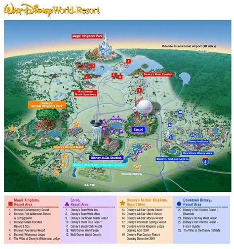Walt Disney World Disney Map Disney World Florida Disney World