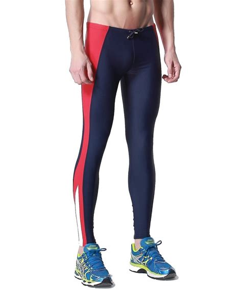 men s compression running tights pants 495 navy blue c411w0jox2r