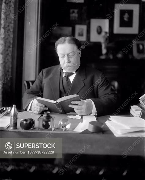 Secretary Of War William Howard Taft Sitting At His Desk Circa 1904