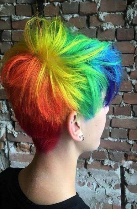 19 Trendy Hair Rainbow Short Vivid Hair Color Rainbow Hair Color