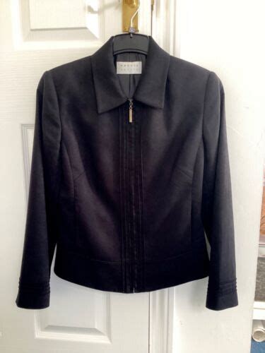 Pr Cis Petite Womans Black Jacket Size Ebay